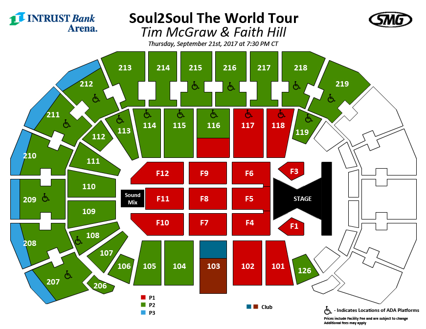 Seating Charts Events & Tickets INTRUST Bank Arena